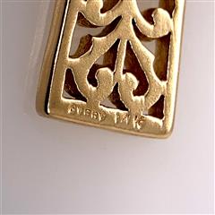 James Avery Retired Swirl Cross 14K Yellow Gold Pendant